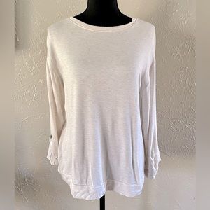 🎀Simply Vera Verawang With Lace Ribbon Bow 3/4 Sleeves Knit Top🎀~small